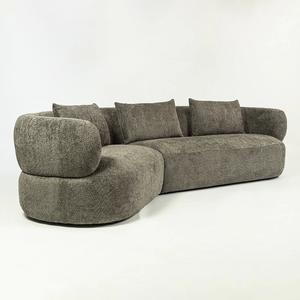 Juego de Sofás Reclinables de Madera Maciza de Lujo Moderno, Diseño Redondo, Elegante, Cómodo y Duradero, Muebles para Sala de Estar - Product Image 3