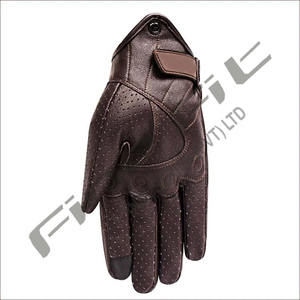 Logo personnalisé Racing Gants de moto à doigts complets Protection en cuir véritable pour le cyclisme et la moto Fonction respirante - Product Image 4