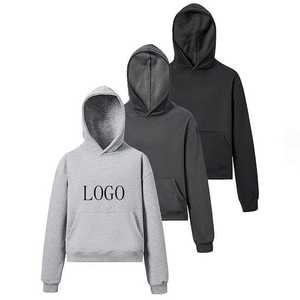 Sudadera con Capucha de Algodón para Hombre, Premium, 420g, Forro Polar Grueso, Transpirable, Corte Regular, Invierno, 100% Algodón, Hombros Caídos, Casual, para Exteriores - Product Image 1