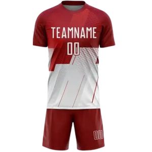 Camiseta de Fútbol Personalizada con Nombre y Números de Equipo, Unisex, para Adultos, 100% Poliéster, 180g, Transpirable, de Secado Rápido, Ecológica, Cuello Redondo - Product Image 2