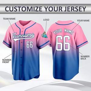 Uniforme de Béisbol de Manga Corta de Fabricación Profesional, Ropa Deportiva para Equipos, Uniforme de Béisbol Cómodo de Corte Regular - Product Image 1