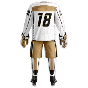 Los más populares diseñan su propio logotipo Conjuntos de uniformes de hockey sobre hielo Tallas grandes Secado rápido Transpirable para adultos - Product Image 5