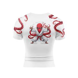 ODM customized High Quality Custom Rash Guard Men Wholesale Spandex Bjj Rash Guard Surfing Diving Rash Guard - Product Image 5