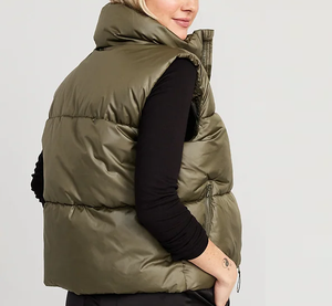 Gilet d'hiver matelassé imperméable et rembourré pour hommes, respirant, chaud, poche cargo, grande taille - Product Image 4