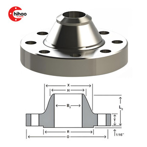 Bride de soudage en acier inoxydable ASTM A182 F347, DN150 <span class=keywords><strong>PN50</strong></span>, joint RF, épaisseur 16mm, compatibilité Sch100 pour les produits pétrochimiques - Product Image 2