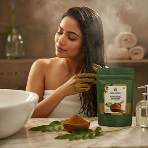 Polvo de Bhringraj Puro y Fino de Grado Cosmético 50g/15g, Lavable, para el Crecimiento del Cabello, con Empaque Personalizado - Product Image 4