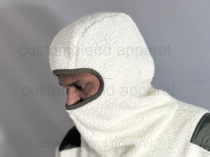Sweat à capuche pour homme, coupe régulière, style vintage, patchwork brodé, motif ninja masqué, épaules tombantes, grammage lourd, vente en gros OEM personnalisée, collection 2025 - Product Image 5