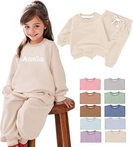 Vêtements de sport d'hiver unisexes personnalisés, ensemble de survêtement décontracté imprimé, nouveau design, survêtement personnalisé pour bébé garçon fille homme - Product Image 1