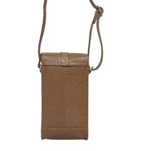 Bolso cruzado de teléfono de cuero genuino curtido vegetal pulido Premium con acabado italiano estilo Vintage borla superior indio geométrico - Product Image 2