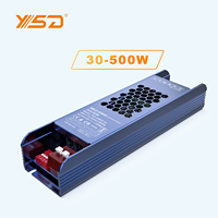 Alimentation LED à tension constante YSD IP20 avec réglage de la luminosité, 12V/24V/48V, 36W, 100W, 500W, pour usage intérieur