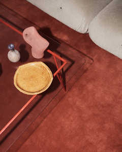 Tapis d'intérieur en laine de couleur unie, fait main |   Tapis uni moderne pour salon et chambre à coucher - Product Image 3