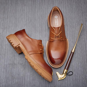 Zapatos Brogue de Gamuza Suave con Bordes Perforados y Suela Ligera, Zapatos Casuales para Hombre, Zapatos de Moda - Product Image 2