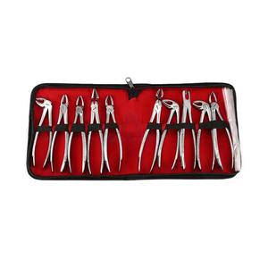 Hot Selling 10 Pcs Sets Stainless Steel <b>Dental</b> Surgical Extraction Forceps Tooth Extraction Pliers Manual CE <b>Dental</b> <b>Equipments</b> - Product Image 1