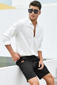 Pantalones cortos de algodón para hombre personalizados de alta calidad 94% algodón 6% elasteno entrenamiento Jogger correr pantalones cortos casuales pantalones cortos de sudor - Product Image 5