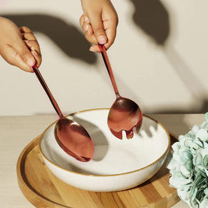 Timeless Elegance Eco-Friendly Stainless Steel Matte <b>Gold</b> <b>Cutlery</b> <b>Set</b> Contemporary for Formal & Casual Dining for Parties - Product Image 4