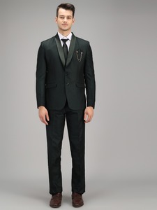 Traje de 5 Piezas Verde de Lujo para Hombre, Calidad de Exportación, para Bodas, Fiestas y Eventos Especiales, Disponible a Precio de Exportación desde India - Product Image 4