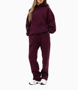 Conjunto de Dos Piezas de Ropa Casual para Mujer al por Mayor, Traje Deportivo, Chándal, Hombros Caídos - Product Image 1