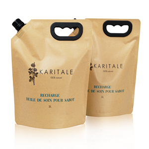 Tùy chỉnh in chất tẩy rửa bao bì túi nhựa Refill túi với xử lý kraft giấy nhựa Spout Pouch - Product Image 4