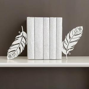 Sujetalibros de Metal de Alta Calidad con Revestimiento en Color Gris, Perfecto para un Soporte de Libros Elegante y la Organización del Escritorio - Product Image 1