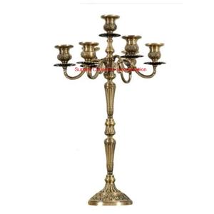 Bougeoir candélabre en fer de qualité supérieure pour la maison, hôtel, restaurant, bougeoir de table décoratif de Noël en vente - Product Image 1