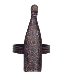 Anneau de serviette en forme de bouteille fabriqué à la main, anneau de serviette décoratif de noël - Product Image 1