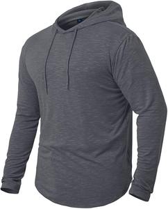 Vêtements de sport Pull sans manches personnalisé de haute qualité Slim Fit Athletic Fitness Training Muscles Hoodie pour homme - Product Image 2