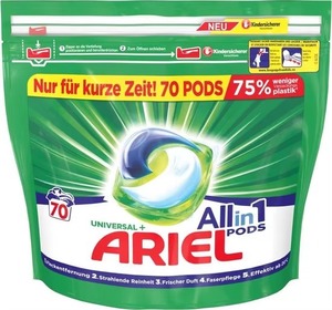 Cápsulas de Detergente para Ropa Ariel Original Todo en Uno, 108 Lavados (54 x 2), para Lavado en Frío, Eliminador de Manchas Brillante - Product Image 1