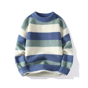 Pull en tricot acrylique pour homme, respirant, de haute qualité, vente chaude, fabriqué au Pakistan, vêtements décontractés, tissu doux, logo sur le devant - Product Image 1