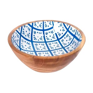 Cuencos de Madera Esmaltada Ecológicos y Encantadores con Diseños Vibrantes de Animales, Estilo Cuerno, Técnica Pulida para Servir, Almacenar y Exhibir - Product Image 5