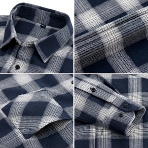 Chaqueta Retro de franela a cuadros para hombre, chaqueta cortavientos informal de manga larga para primavera y otoño, solapa para motocicleta, ropa de carreras de automóviles - Product Image 3