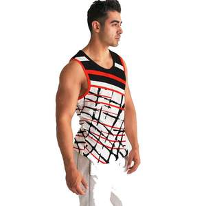 Meilleures ventes 2025 Débardeur de sport et musculation en coton personnalisable, respirant, style urbain, uni, tricoté, imprimé, pour musculation - Product Image 5