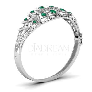 925 Sterling <b>Silver</b> Green Pear and round Diamond <b>Bracelet</b> 925 Sterling <b>Silver</b> <b>Charm</b> <b>Bracelet</b> for Women Perfect Gift for Women - Product Image 5