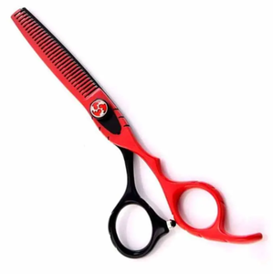 Ciseaux de coiffure enduits de fantaisie en acier inoxydable équipement d'amincissement des cheveux de salon de coiffure de soins personnels - Product Image 1