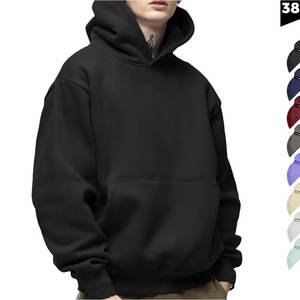 Pullover Hoodie for Men Plush <b>Sweatshirts</b> <b>Full</b> <b>Zip</b> US Sport Front Pocket Winter Fleece Custom Men Blank Hoodies - Product Image 1