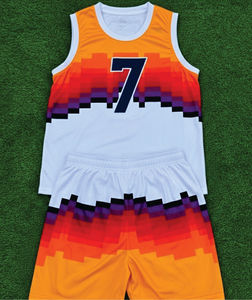 Custom <b>Basketball</b> Jersey Breathable Printed Sublimated <b>Basketball</b> Uniform Sets-Custom Design Moisture-Wicking & Lightweight - Product Image 1