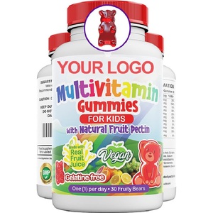 Bambini Formula frutta naturale pectina Daily Gummies multivitaminico Vegan vitamina <span class=keywords><strong>A</strong></span> B C D E zinco acido folico per l'immunità - Product Image 2