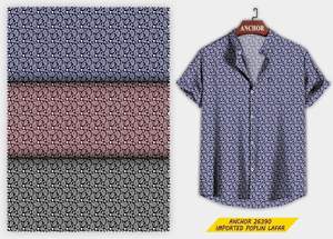 100% coton Anti-rides séchage rapide Anti-UV été chemise hommes motif floral col Mandarin respirant écologique chemises décontractées - Product Image 2