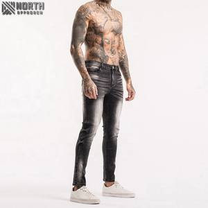 2025 chaud en gros Logo personnalisé hommes de haute qualité solide respirant Denim pantalon décontracté Sport Style printemps été jean - Product Image 6