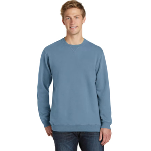 Sweat-shirt décontracté brodé élégant à surpiqûres contrastées, coupe oversize, 100 % coton, doux, confortable et respirant - Product Image 6