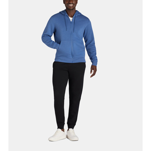 Vente en gros de sweats à capuche avec fermeture éclair pour hommes sweat à capuche coupe ajustée en coton épais sweat couleur unie vêtements de sport vêtements d'extérieur sweats à capuche pour hommes - Product Image 3