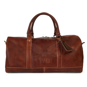 Sacs de voyage en cuir véritable faits à la main de haute qualité, polyester écologique, compagnon de voyage spacieux, rangement confortable, transport facile - Product Image 4