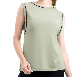 Débardeur d'entraînement de gymnastique sans manches pour femmes Design respirant en coton et polyester à séchage rapide pour dames - Product Image 4