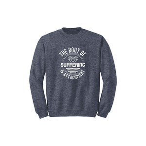 Sweat-shirt en mélange de coton avec des thèmes de bouddha imprimés Style décontracté 12 options de couleur 260-280 Placement de conception personnalisable GSM lourd - Product Image 3