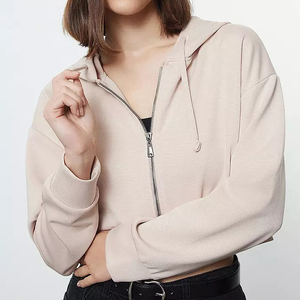 Sudadera Corta de Manga Larga para Mujer, Ligera, de Alta Calidad, con Logotipo Personalizado, Ajustada, al por Mayor, 2025 - Product Image 4