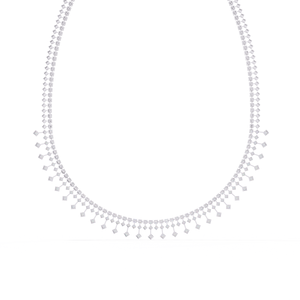 Diamond Chain Tassel labgrown diamante y diamante natural 10K 14K 18K collares de oro para mujeres - Product Image 3