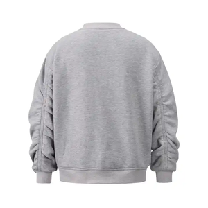 Blouson Bomber Varsity Homme Sur Mesure Style High Street Haute Qualité Écologique Coupe Slim Coupe-Vent Boutonné - Product Image 6