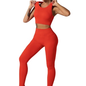 ชุดโยคะสองชิ้นสำหรับผู้หญิง คุณภาพสูง ปี 2026 สินค้ามาใหม่ ขายดี แห้งเร็ว ระบายอากาศได้ดี เป็นมิตรกับสิ่งแวดล้อม ชุดออกกำลังกายลำลอง - Product Image 6