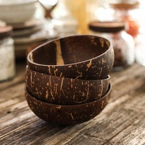 ชามกะลามะพร้าวอเนกประสงค์สำหรับเสิร์ฟอาหารและทำเทียน - Product Image 5