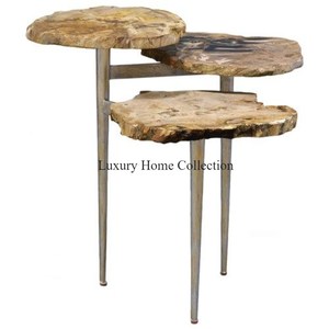 Juego de mesa de centro y centro de diseño único con recubrimiento en polvo de color negro de 2 suministros de diseño lujoso para el hogar y el hotel y el restaurante - Product Image 6