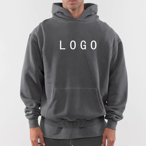 Sweat-shirt à capuche en molleton épais 100 % coton de haute qualité pour homme, coupe classique, vente en gros - Product Image 2